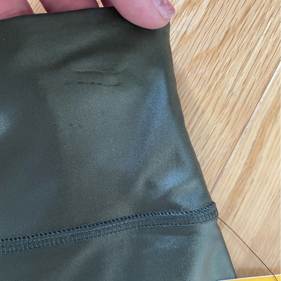 Lole Ankle Leggings - Olive Green - Workout Pants - Spandex - High Rise - Picture 9 of 10